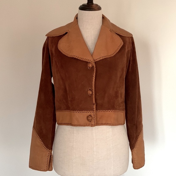 Vintage Mexican Leather Jacket 🤠 - Picture 1 of 8